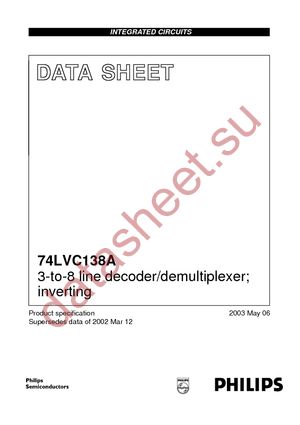 74LVC138ABQ,115 datasheet  